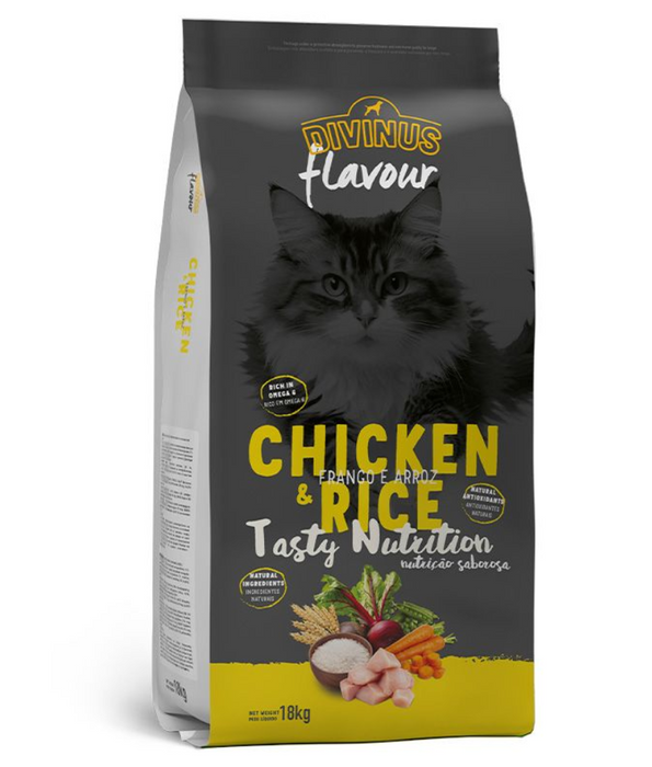 Divinus - Cat chicken & Rice Complete & Balanced Nutrition 18kg