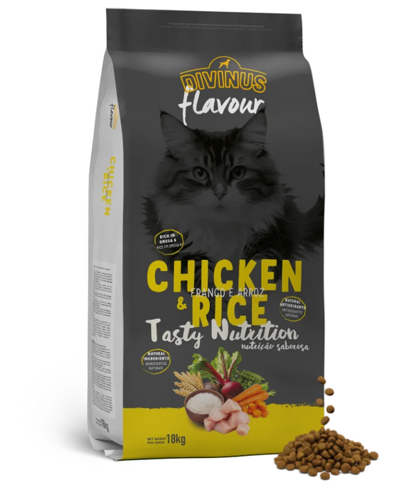 Divinus - Cat chicken & Rice Complete & Balanced Nutrition 18kg