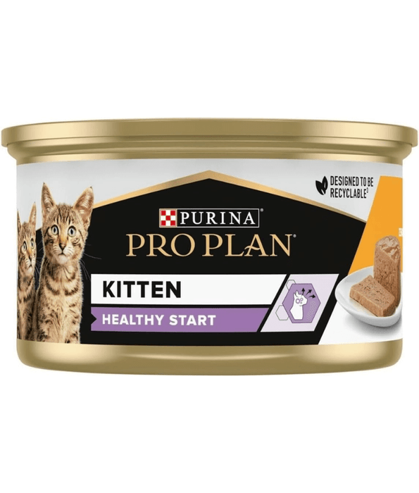 Pro Plan Purina Pro Plan Kitten Healthy Start, Wet Cat Food, Mousse rich in Chicken 85g