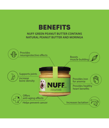 Nuff Peanut Butter For Dogs Muscle Building & Immune System 300g Dog Treats