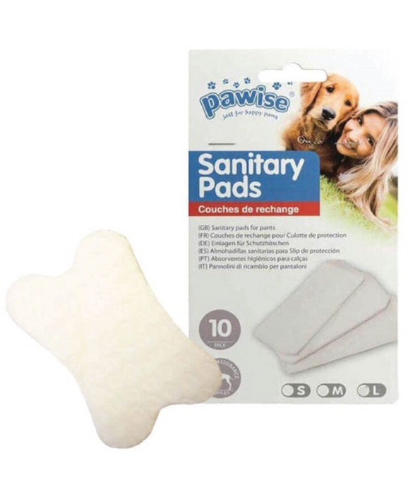 Pawise- Dog Sanitary Pads (S-M-L)  10pcs/pack