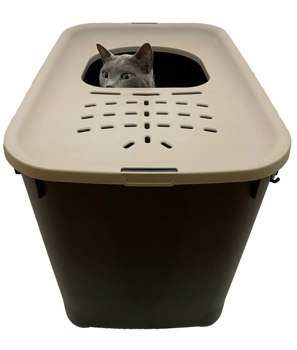 MP Bergamo - Micia Top-Entry Litter Box Taupe L58xW38xH39cm