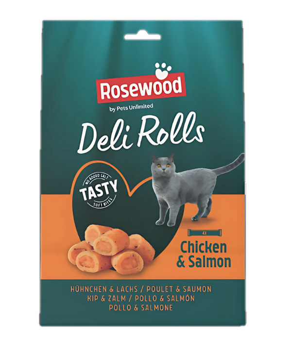 Pets Unlimited - Rosewood Deli Rolls Chicken & Salmon 40g