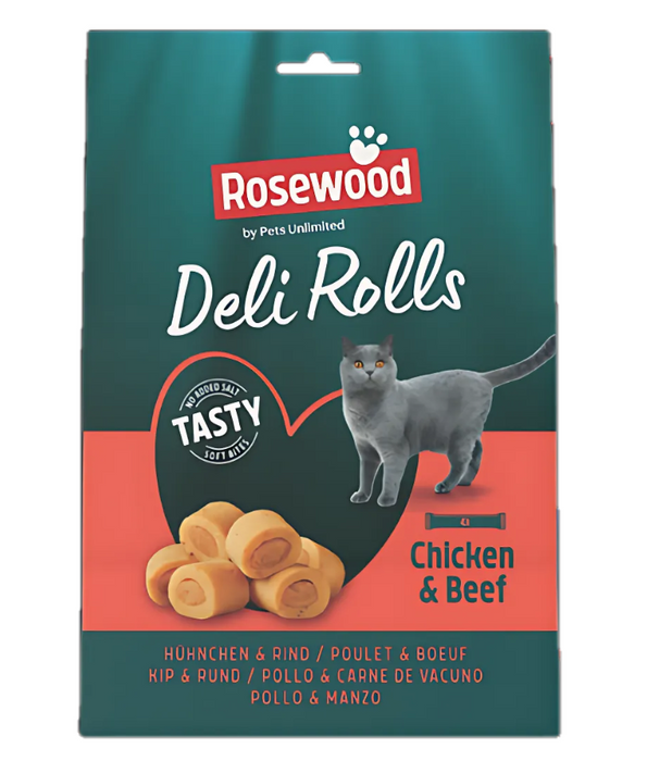 Pets Unlimited - Rosewood Deli Rolls Chicken & Beef 40g