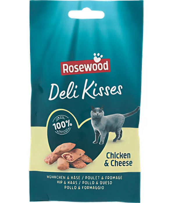 Pet Unlimited - Rosewood Deli Kisses Chicken & Catnip 60g