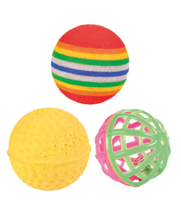 Trixie - Set Of Balls 3pcs - 4cm