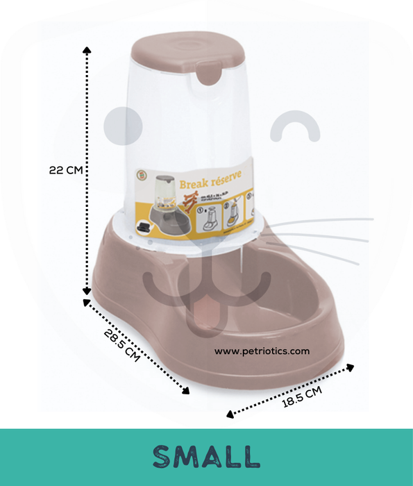 Stefanplast Break Food Dispenser Rosy Brown L28,5xW18,5xH22 cm