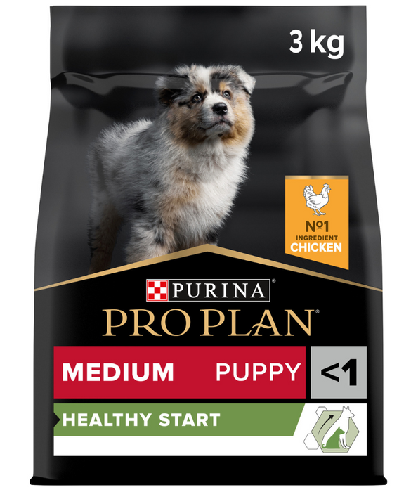 Purina Pro Plan Healthy Start Medium Puppy, Dry Dog food with Chicken 3kg-12kg