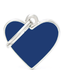 My Family Basic Handmade Small Blue Heart ID Tag ID Tags