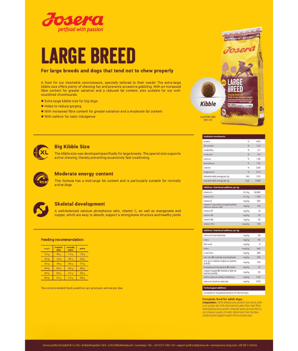 Josera Josera - Large Breed Adult Dog Food 12.5kgs