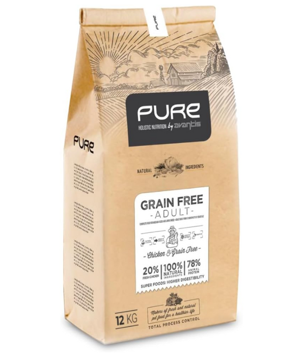 Avantis Pure - Grain Free Adult With Chicken 2kg-12kg