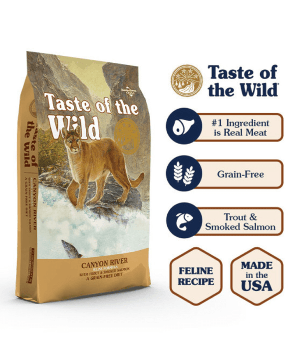 Taste of The Wild Taste of The Wild - Canyon River Feline® Formula with Trout &amp; Smoked Salmon 2kg