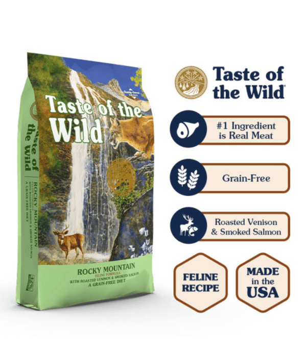 Taste of The Wild Taste of The Wild - Rocky Mountain Feline® Formula with Roasted Venison &amp; Smoked Salmon 2kg