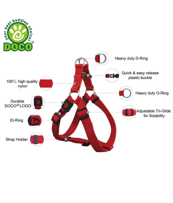 Doco - Signature Step-In Turquoise Dog Harness