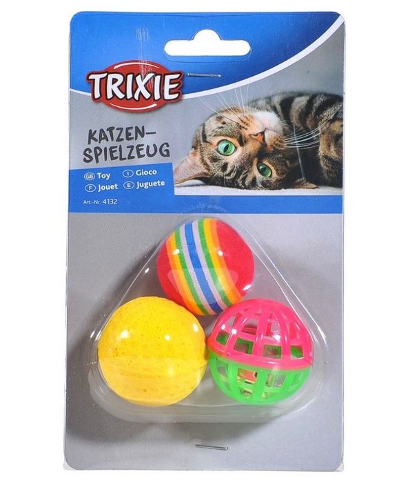 Trixie - Set Of Balls 3pcs - 4cm