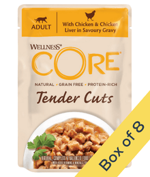 Wellness CORE Tender Cuts Chicken & Chicken Liver in Savory Gravy 85g Cat Food