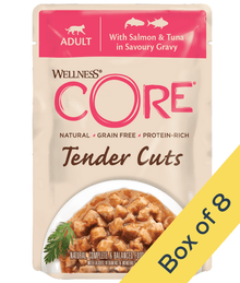 Wellness CORE Tender Cuts Salmon & Tuna in Savory Gravy 85g Cat Food