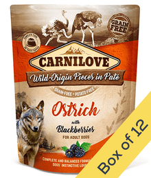 Carnilove - Ostrich with Blackberries Pate 300g Dog Food