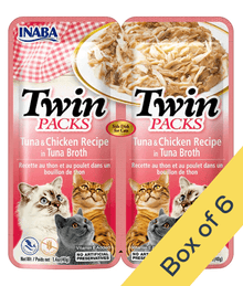 Inaba - Twin Packs - Tuna & Chicken Recipe in Tuna Broth 80g Cat Food