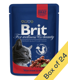 Brit Premium - Beef Stew & Peas 100g Cat Food