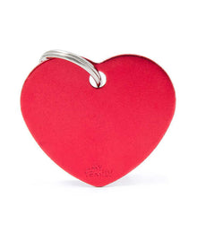 ID Tag – Basic Aluminum Heart ID Tags