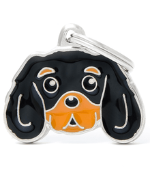 ID Tag - Black and Tan King Charles Cavalier ID Tags