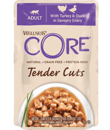 Wellness CORE Tender Cuts Turkey & Duck in Savory Gravy 85g Cat Food