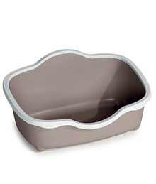 Stefanplast Très Chic Open Light dove grey 56x38,5x26h cm Litter | Litter Accessories