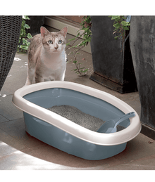 Stefanplast Sprint Stone Grey 39x58x17h cm Litter | Litter Accessories