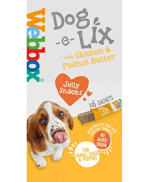 Webbox Dog e Lix with Chicken & Peanut Butter Creamy Dog Treats 90g Dog Treats