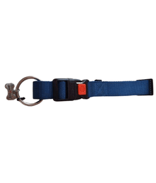 GimDog Adjustable Dog Nylon Collar Blue 1.5 x 32 cm Leashes & Collars