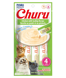 Inaba - Churu Chicken with Scallop 4 Tubes Cat Treats