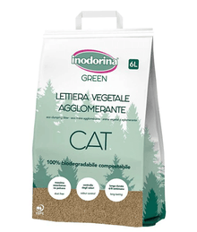 Inodorina - Green eco clumping litter 6 L Litter | Litter Accessories