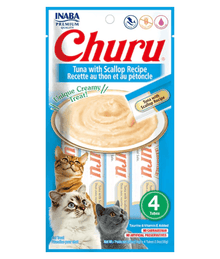 Inaba - Churu Tuna with Scallop 4 Tubes Cat Treats