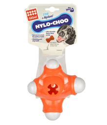 GiGwi Nylo-Choo Dog Teether Prize Toy 15cm (Orange) Dog Toys