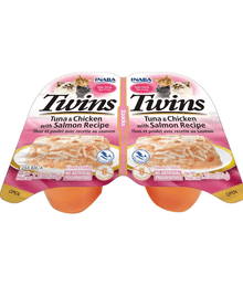 Inaba - Twins - Tuna & Chicken with Salmon Recipe 2 Packs 70g Cat Food